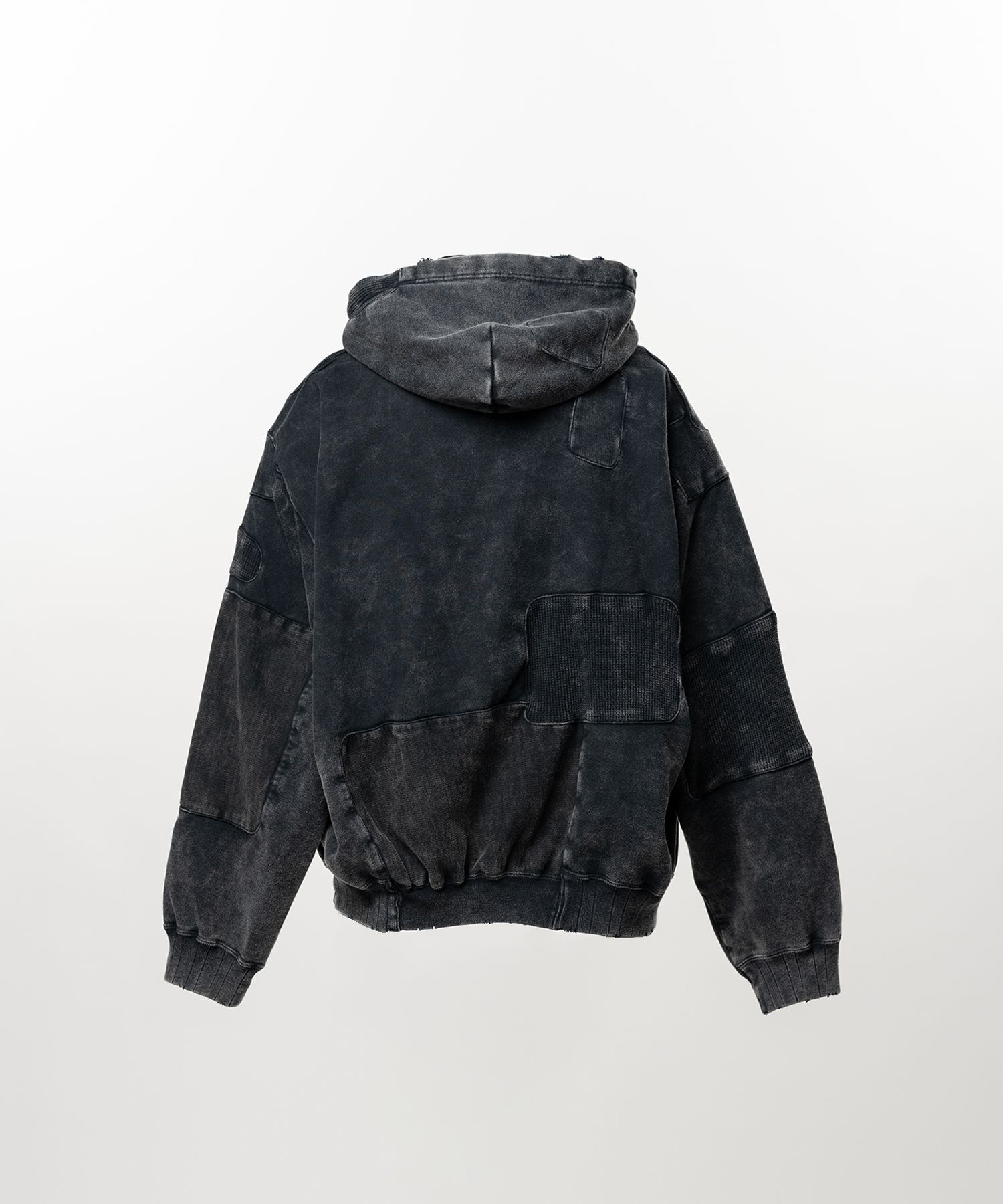 Bleached Repair Zip-Up Hoodie