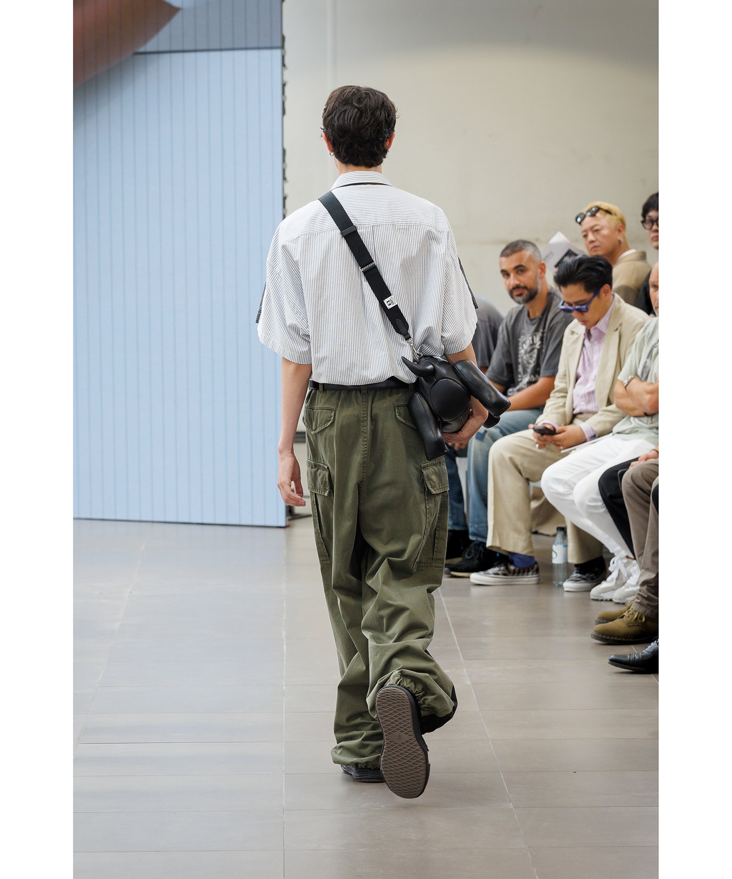 Front Back Combined Denim Pants