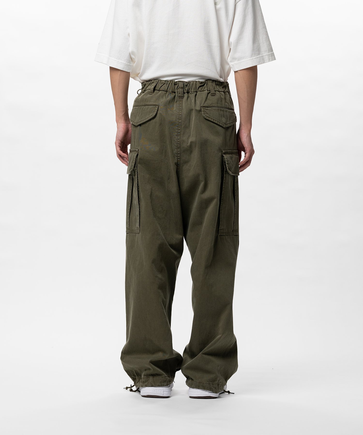 Front Back Combined Denim Pants