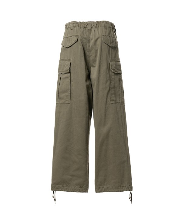 Front Back Combined Denim Pants