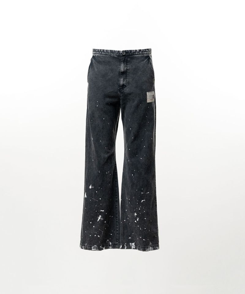Distressed Cotton Linen Pants