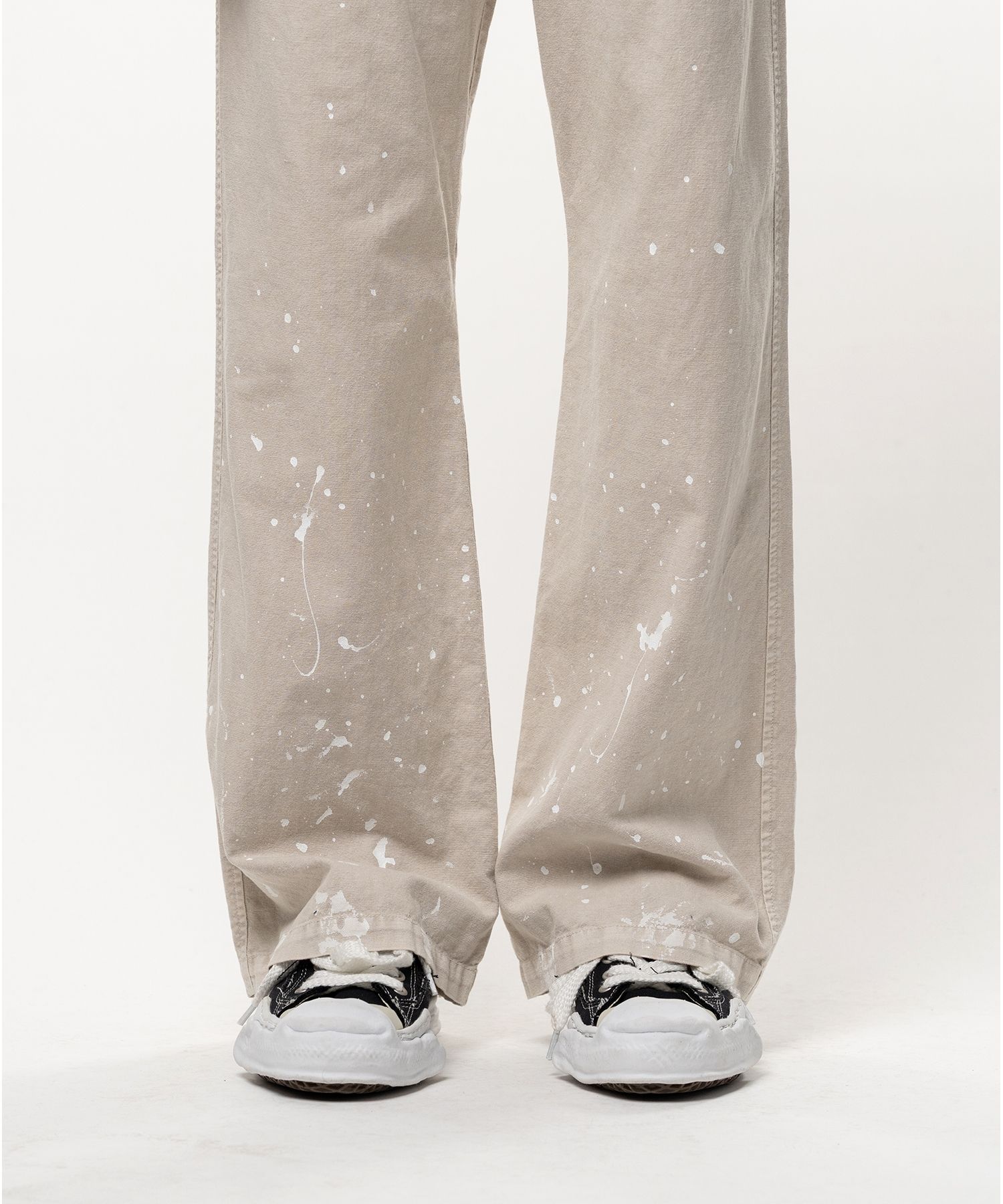 Distressed Cotton Linen Pants