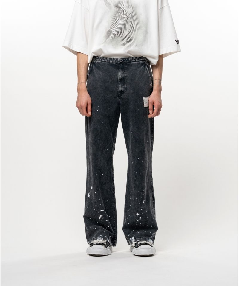 Distressed Cotton Linen Pants