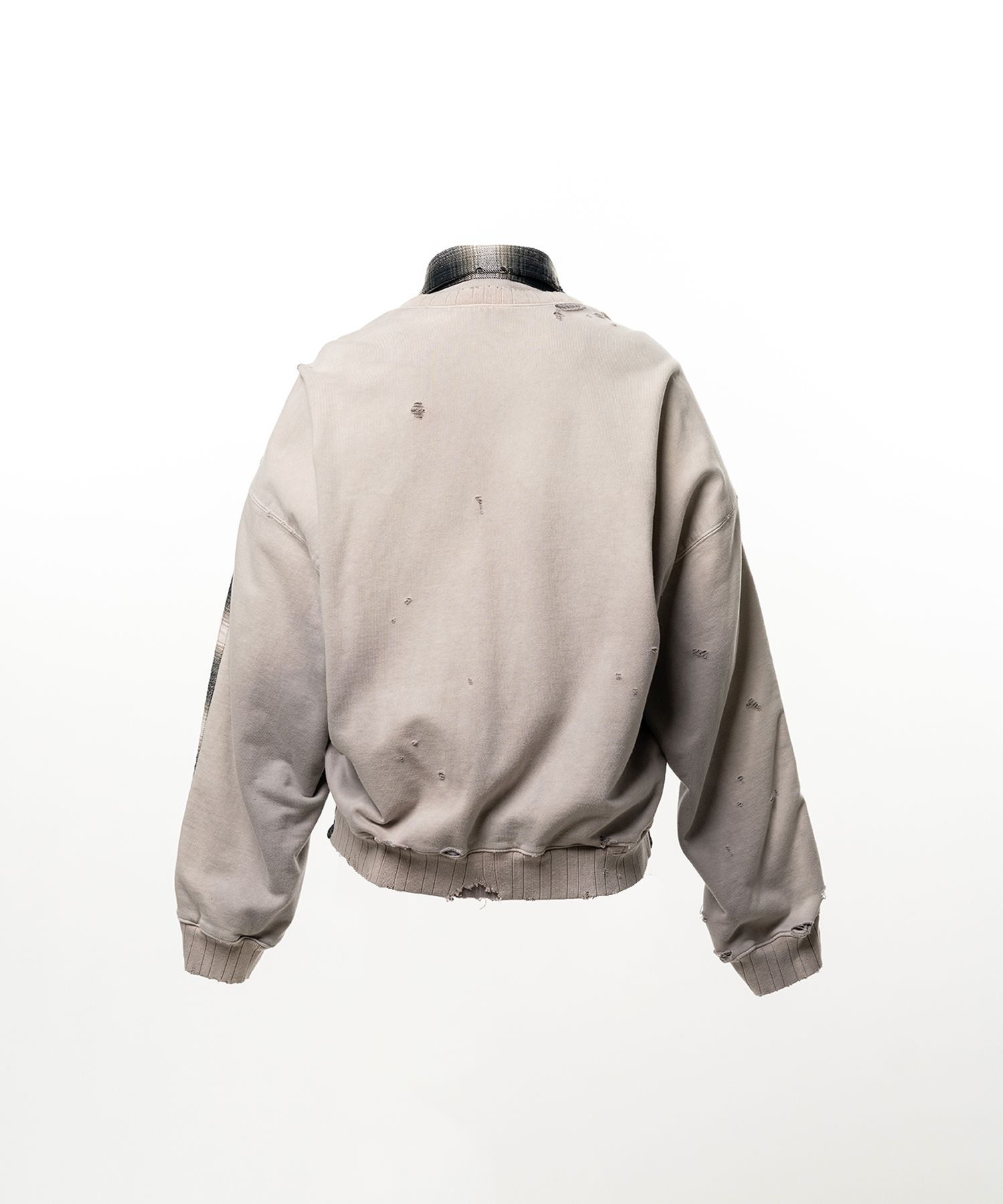 Front Back Combined Check Shirt