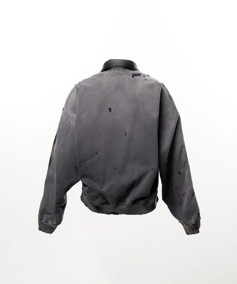 Front Back Combined Check Shirt