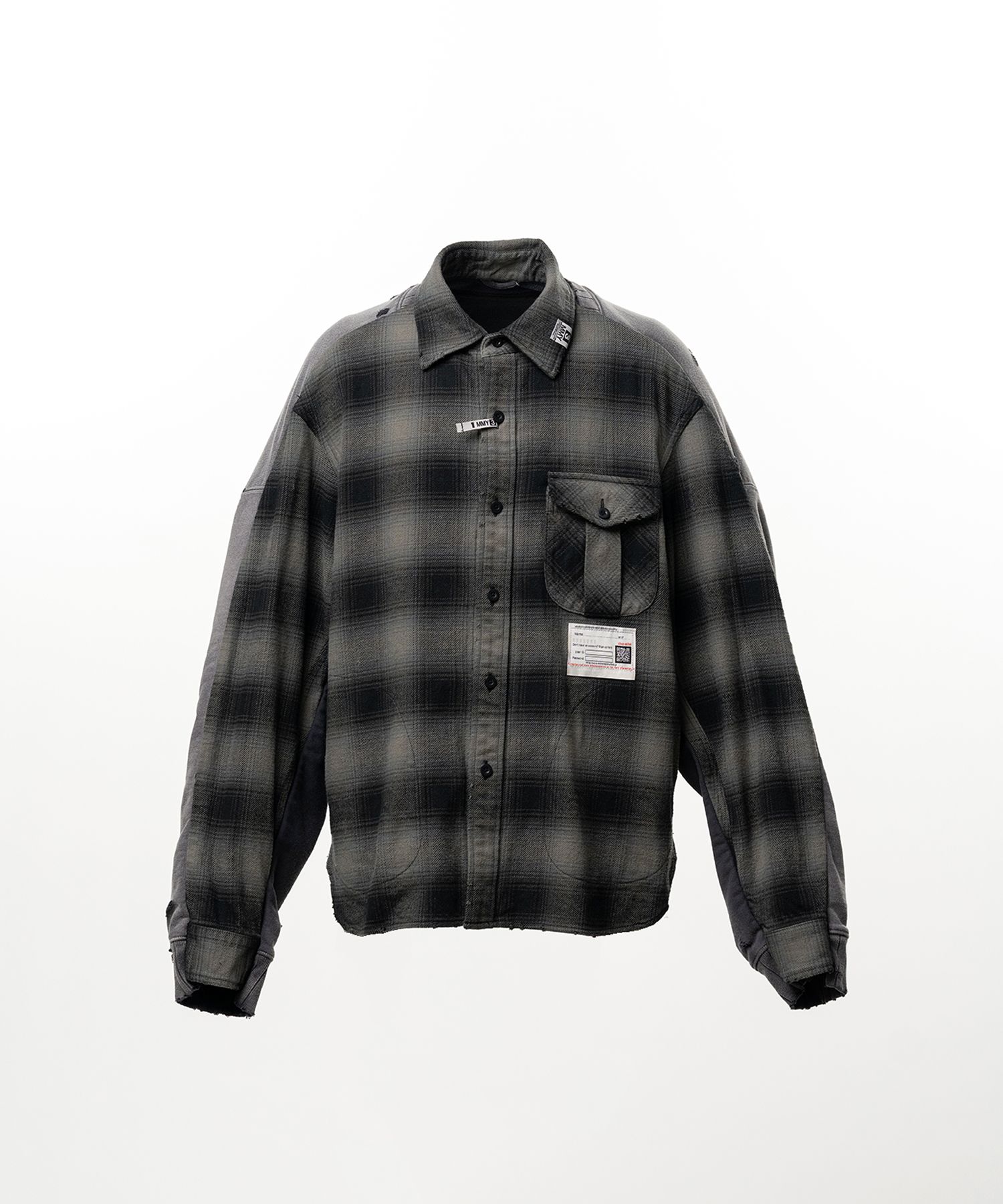 Front Back Combined Check Shirt