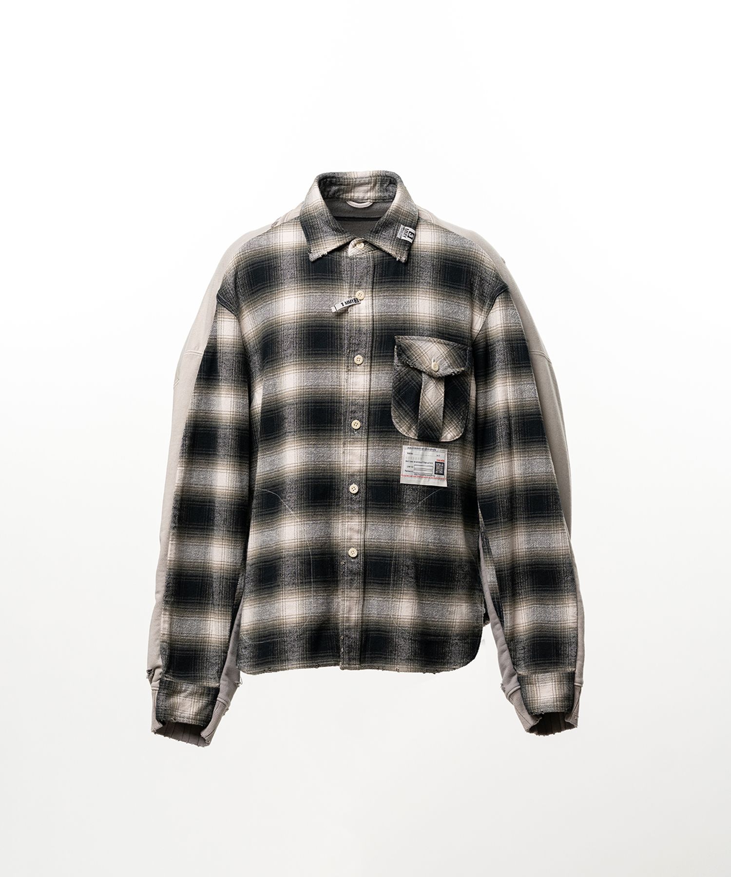 Front Back Combined Check Shirt