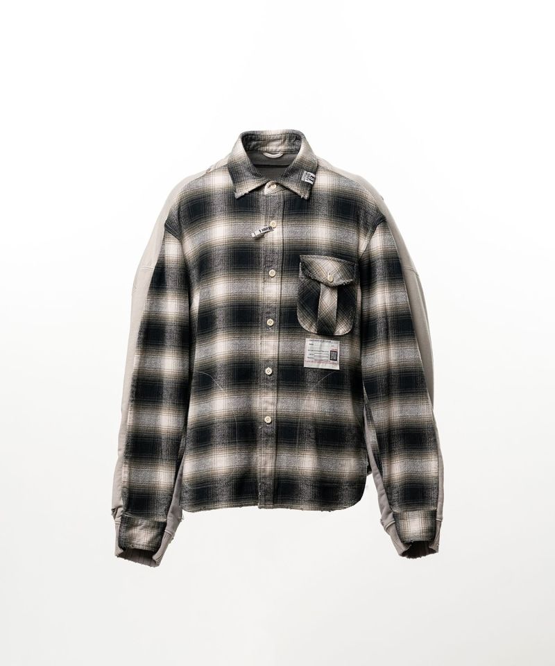 Front Back Combined Check Shirt