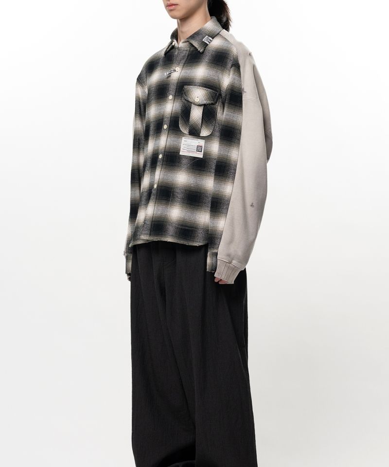 Front Back Combined Check Shirt