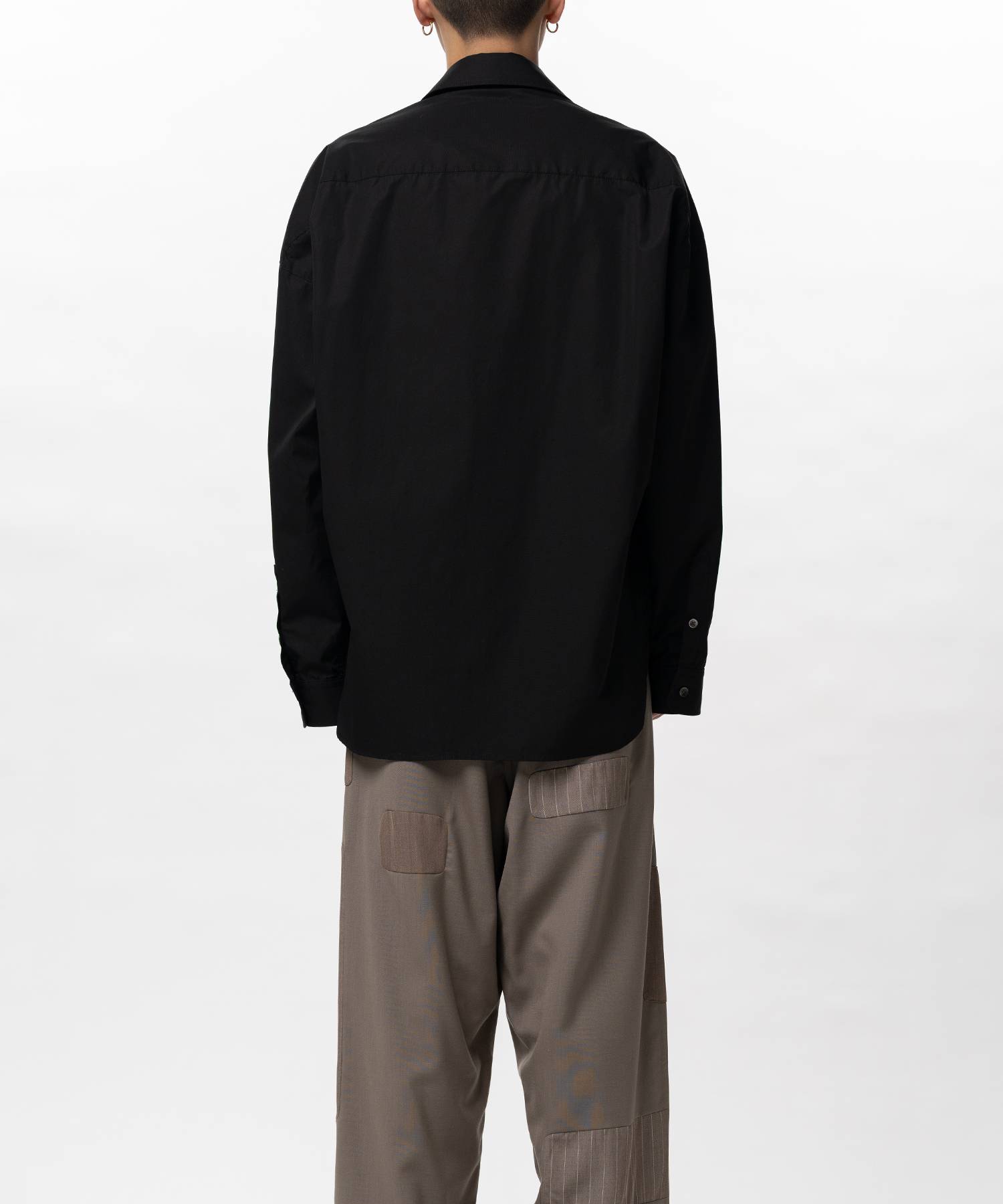 Front Layered Stripe Shirt