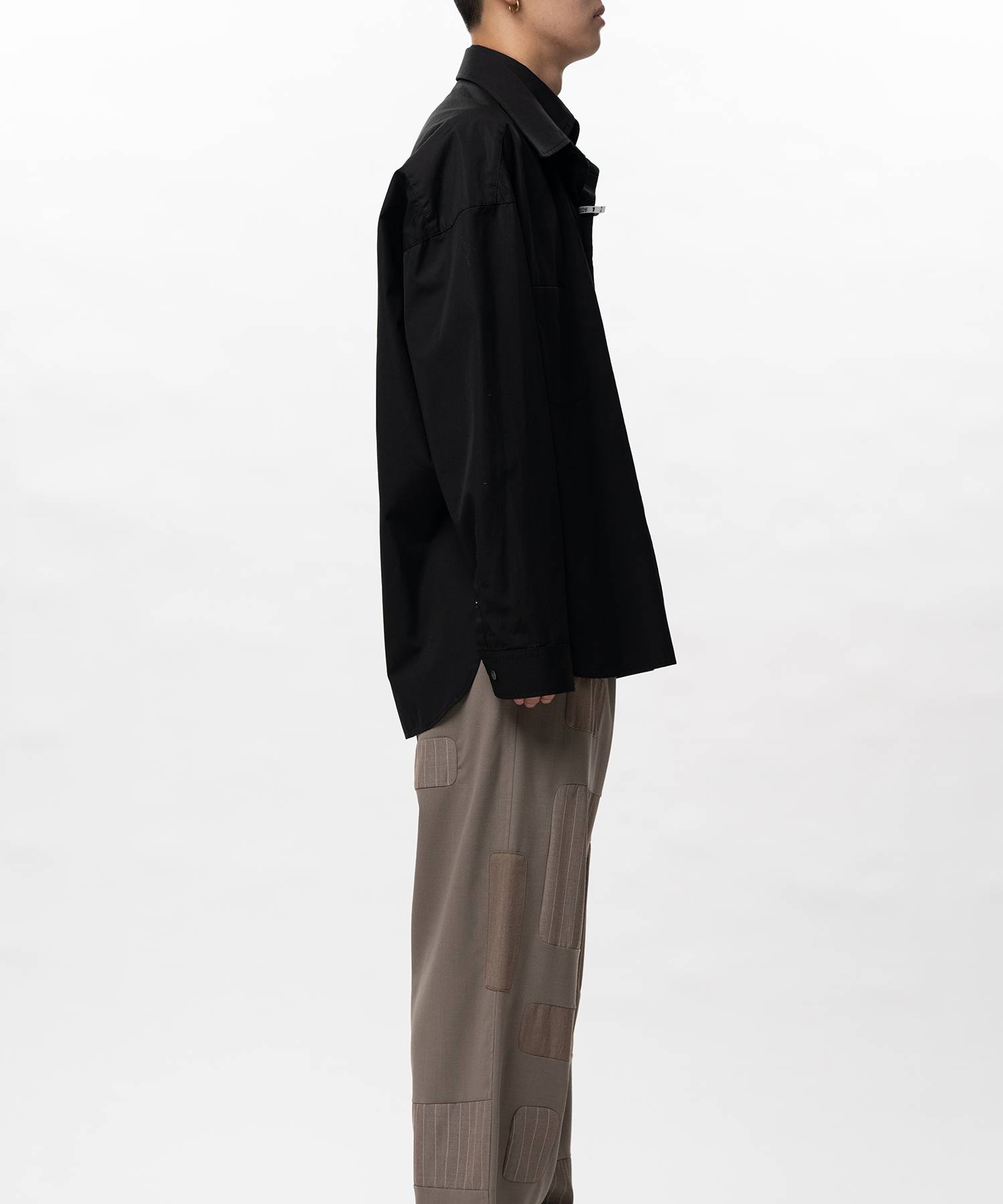 Front Layered Stripe Shirt