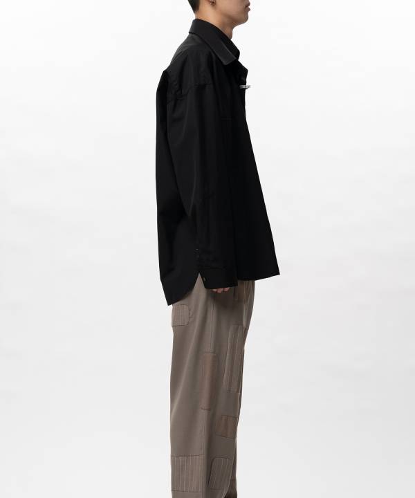 Front Layered Stripe Shirt