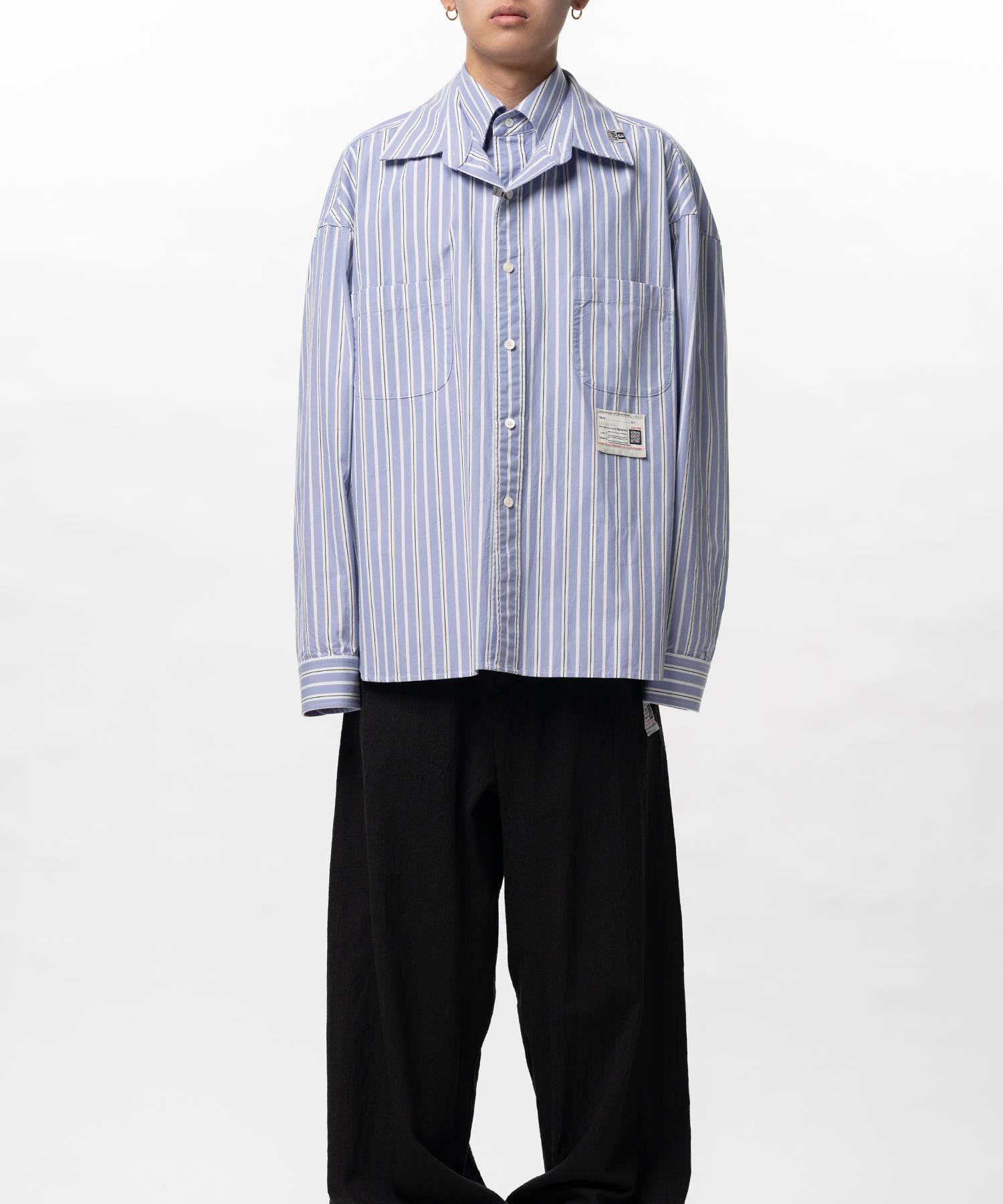 Front Layered Stripe Shirt