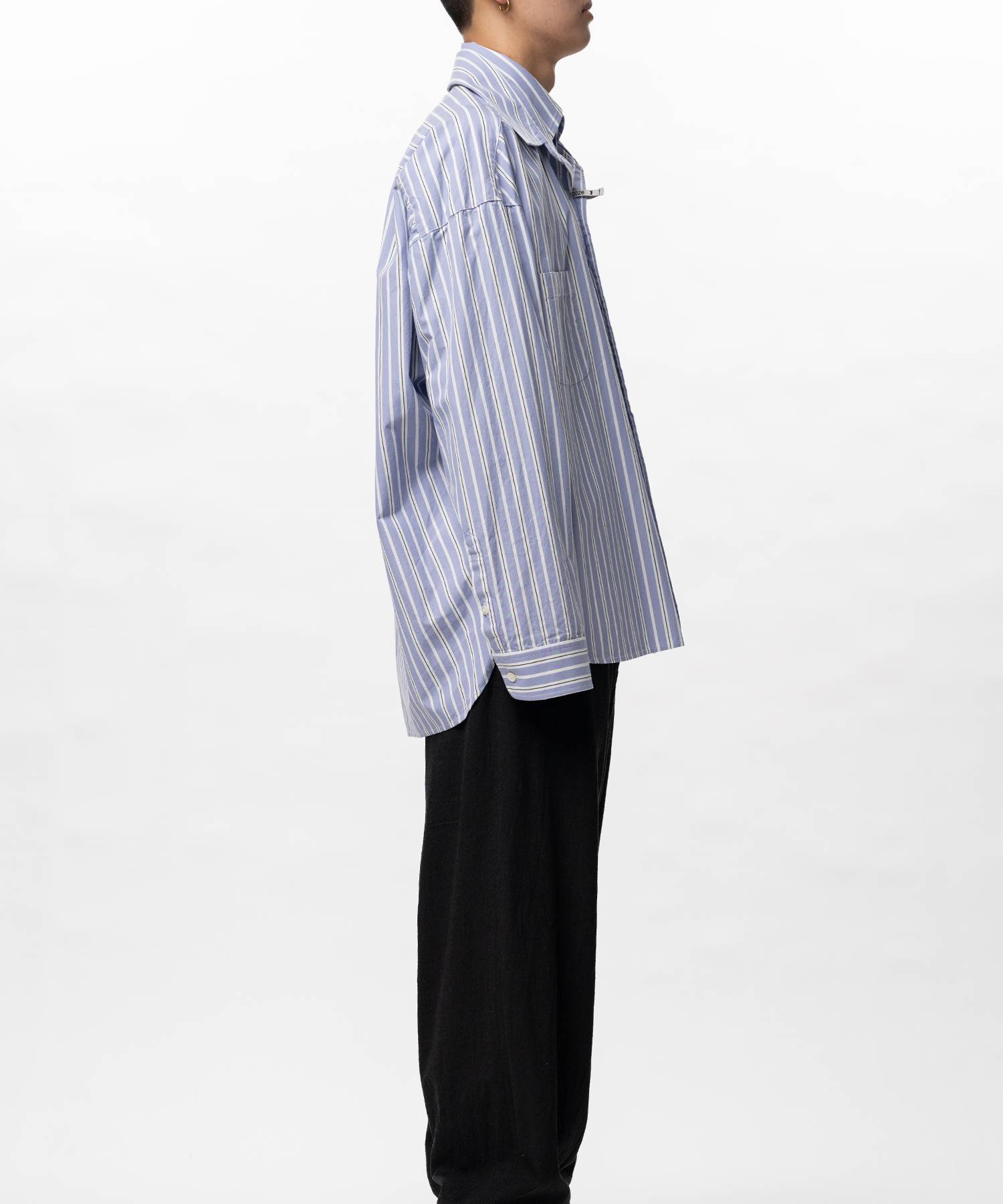 Front Layered Stripe Shirt