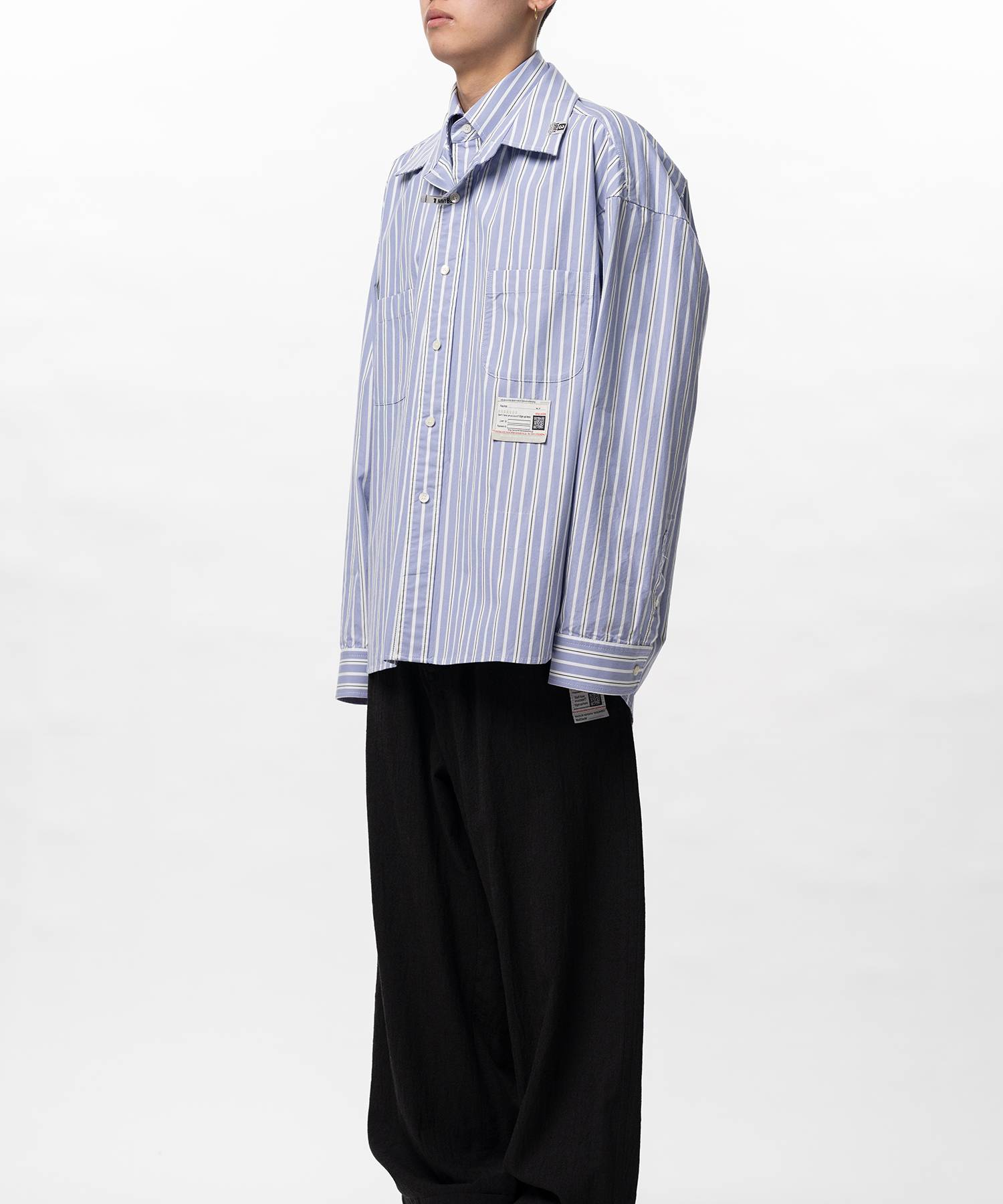 Front Layered Stripe Shirt