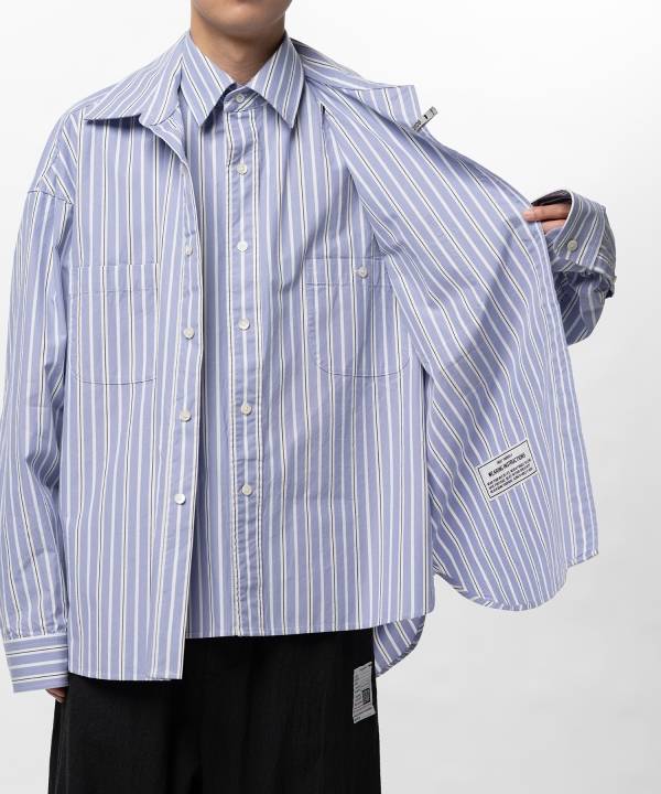 Front Layered Stripe Shirt