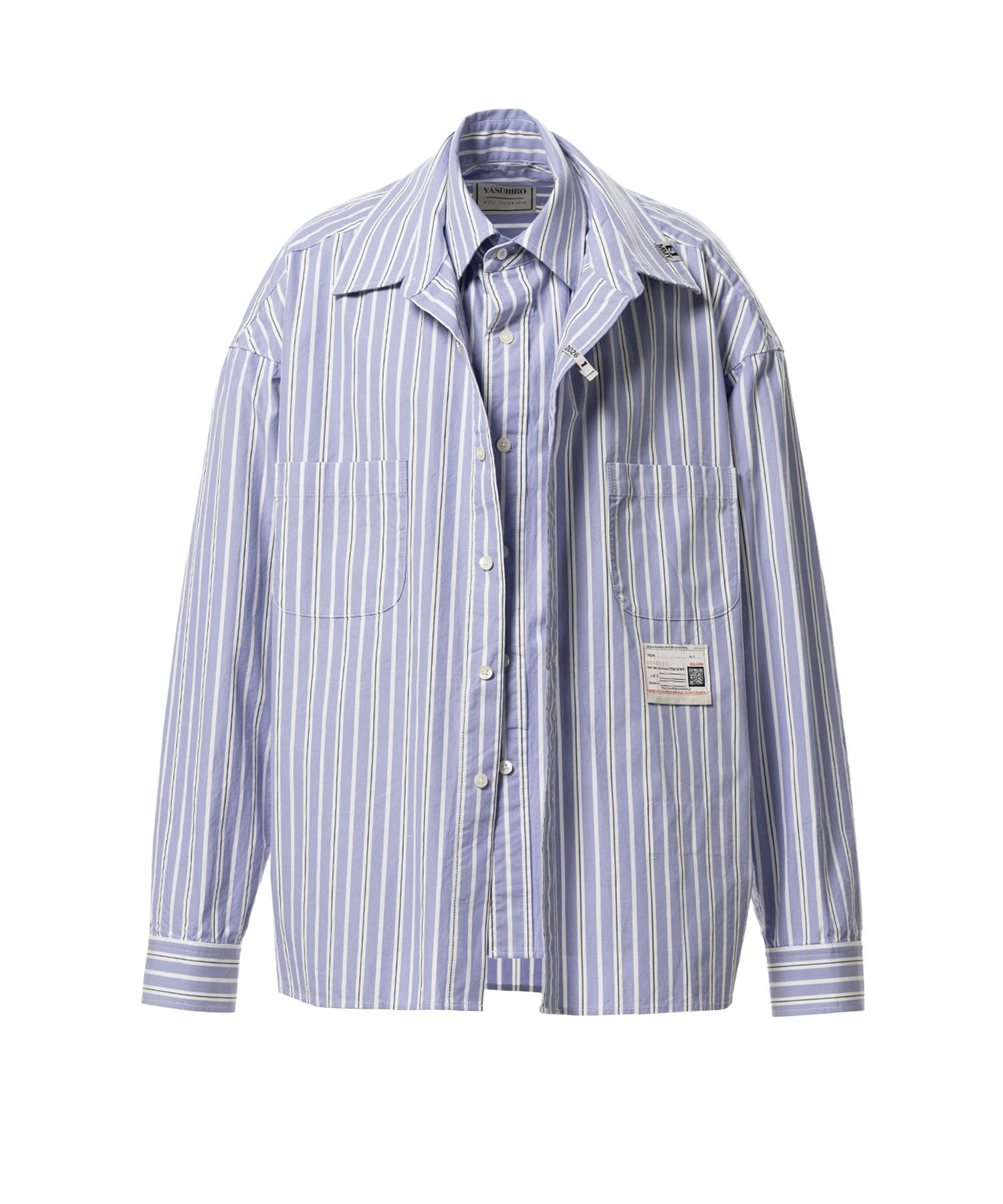 Front Layered Stripe Shirt