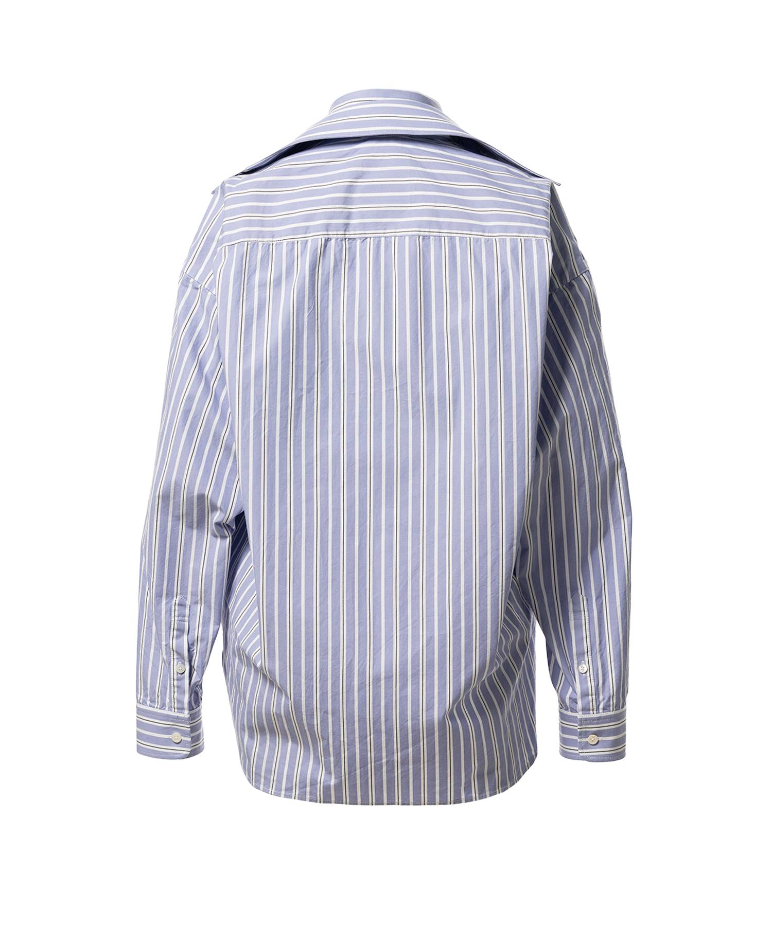 Front Layered Stripe Shirt