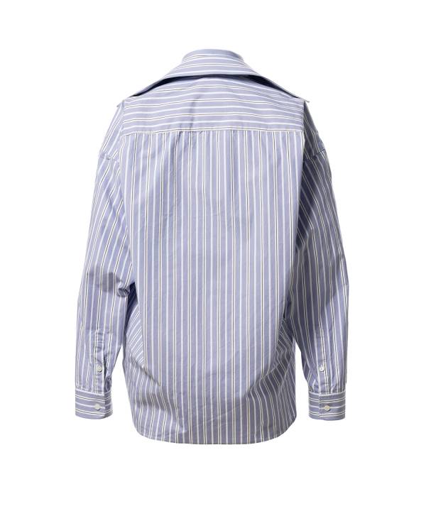 Front Layered Stripe Shirt