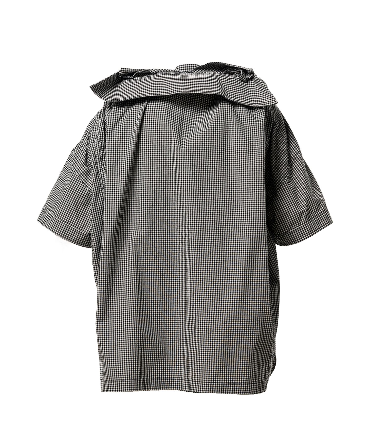 Sleeve Layered Check Shirt