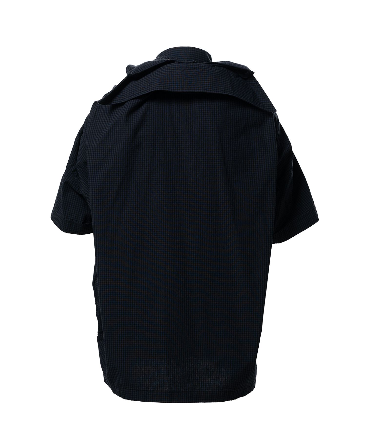 Sleeve Layered Check Shirt