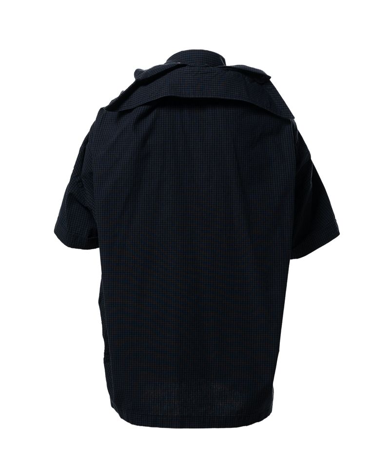 Sleeve Layered Check Shirt