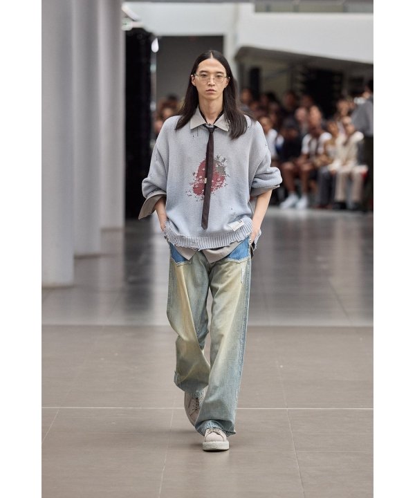 Strawberry Jacquard Knit Sweater