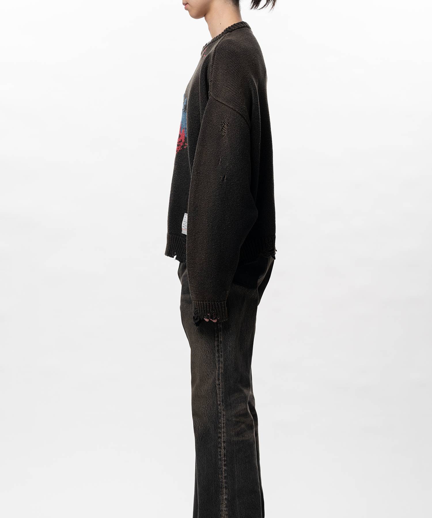 Strawberry Jacquard Knit Sweater