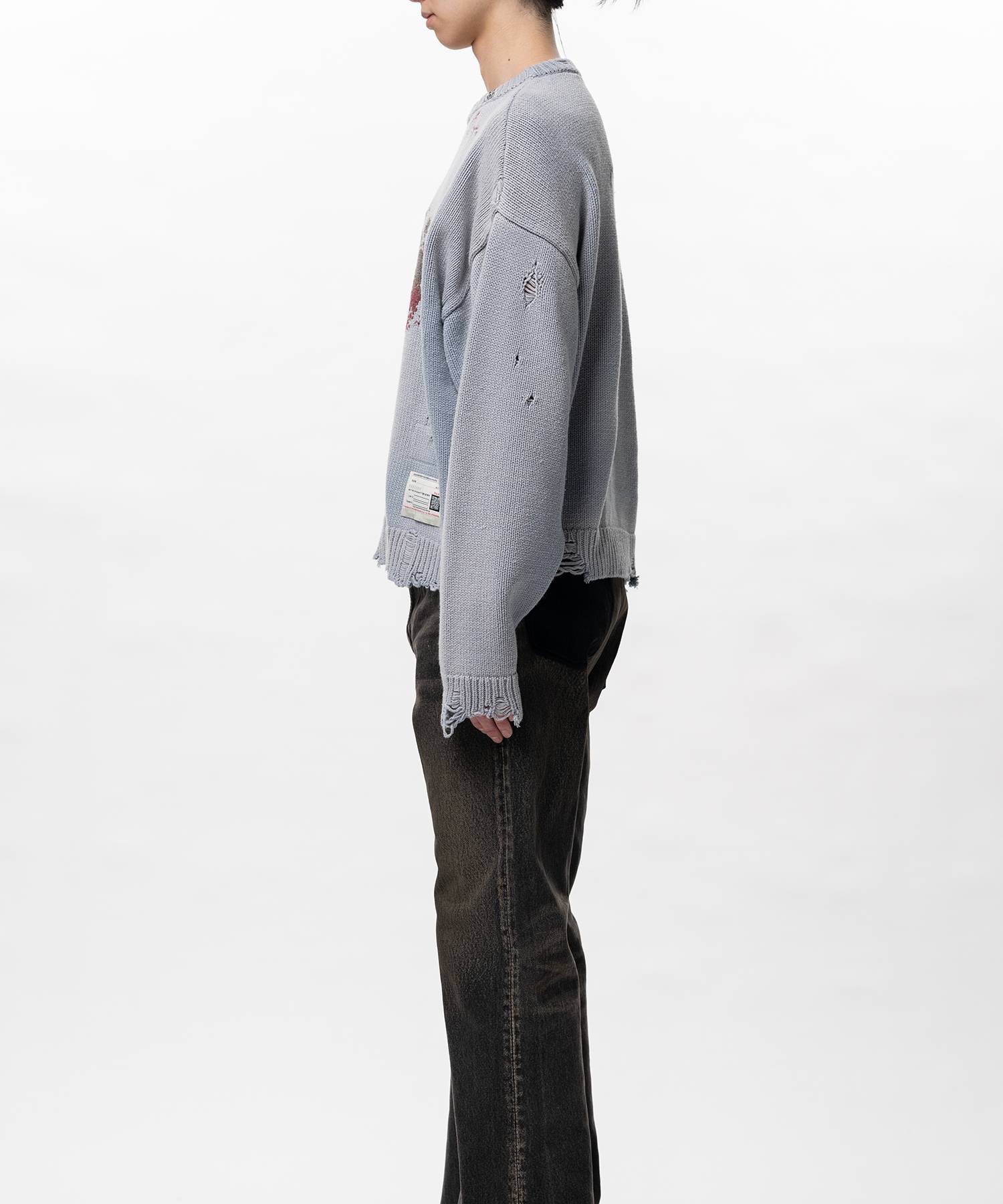 Strawberry Jacquard Knit Sweater