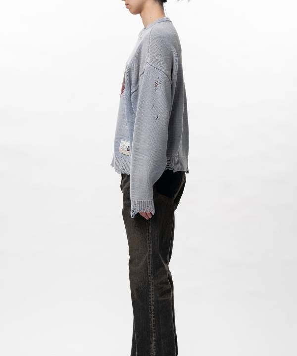 Strawberry Jacquard Knit Sweater