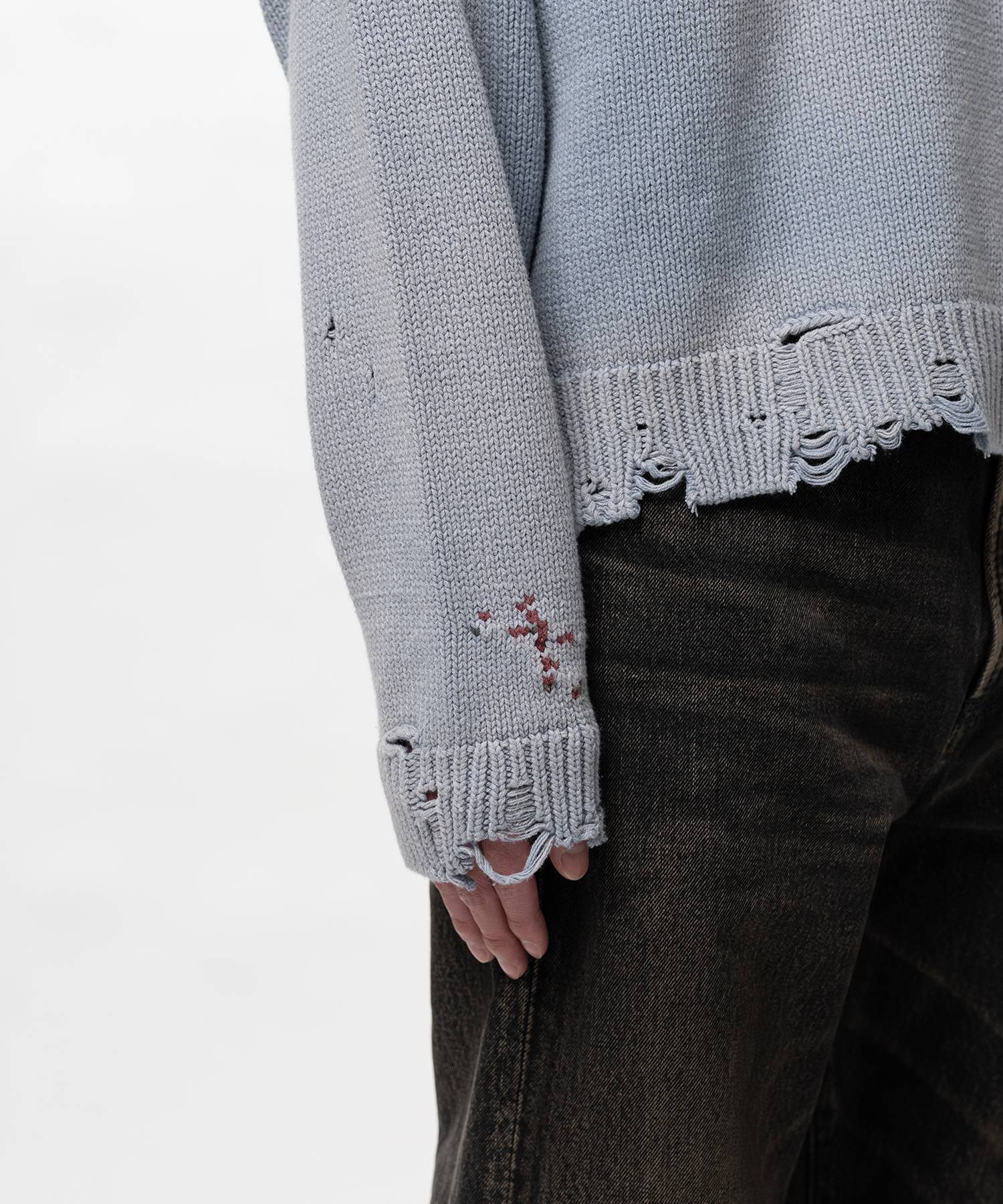 Strawberry Jacquard Knit Sweater