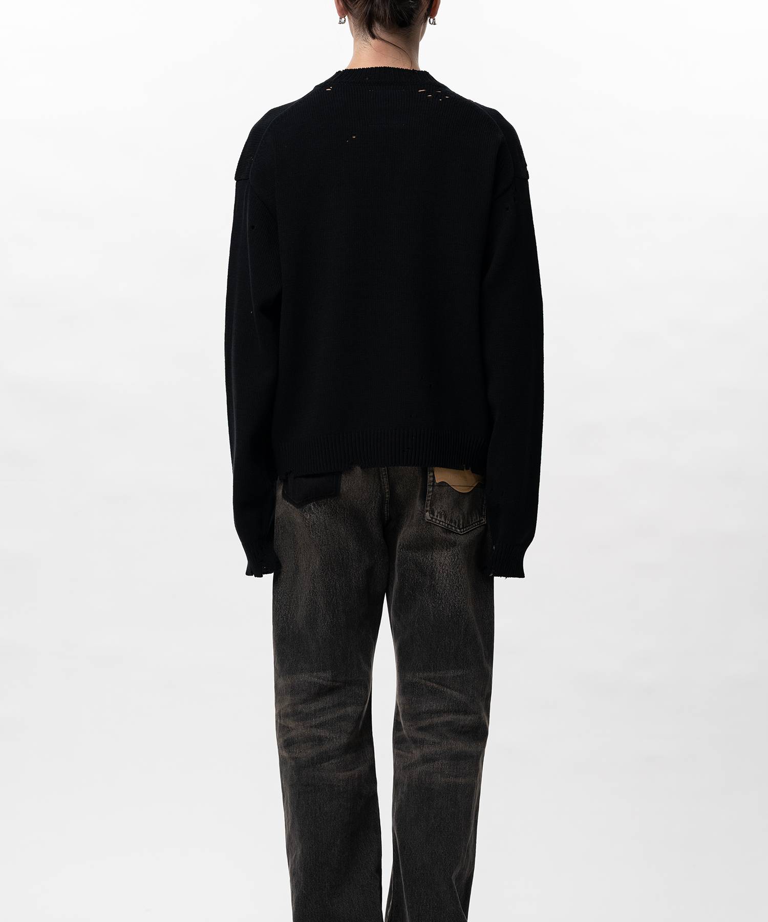 Message Jacquard Knit Sweater