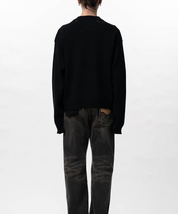 Message Jacquard Knit Sweater