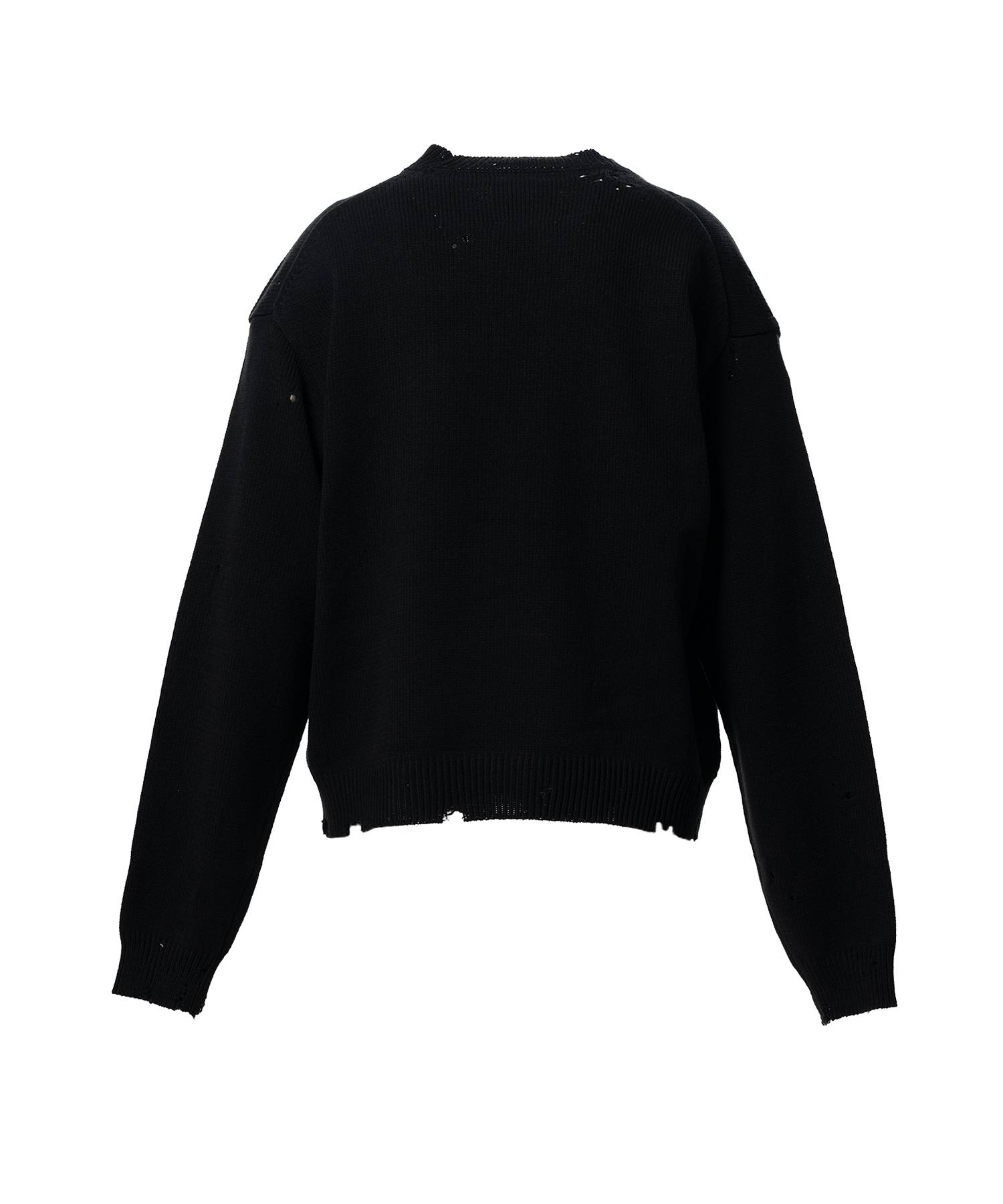 Message Jacquard Knit Sweater