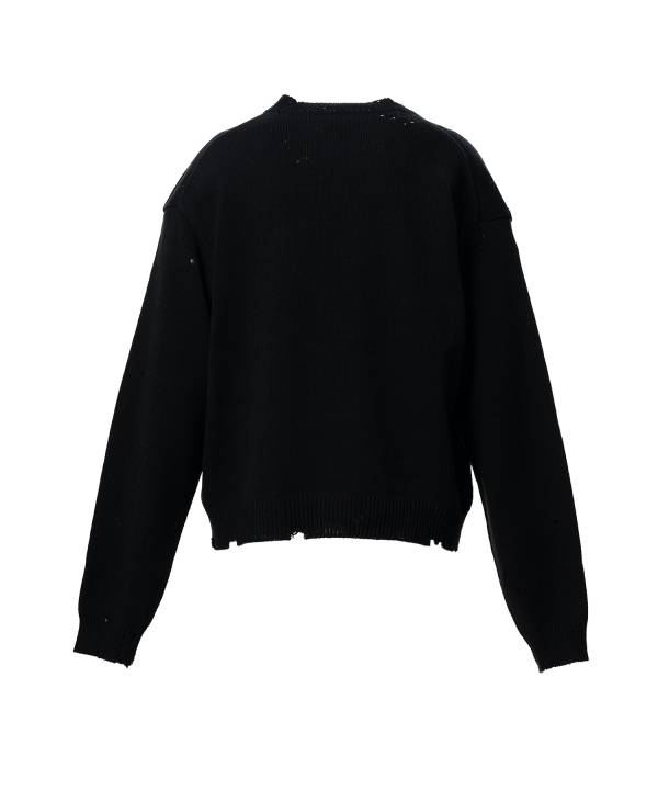 Message Jacquard Knit Sweater