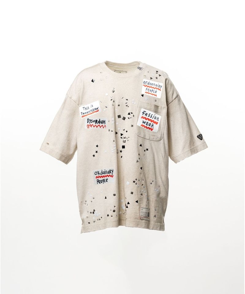 Embellished Sticker T-shirt