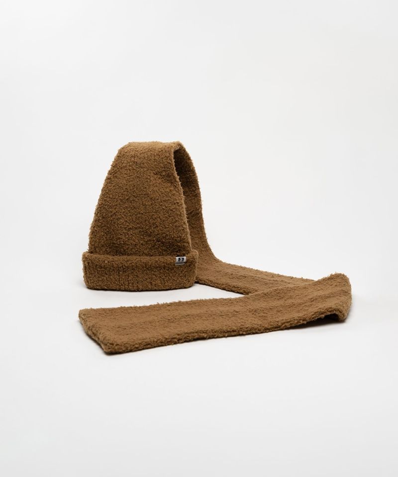 Scarf Detail Knit Cap