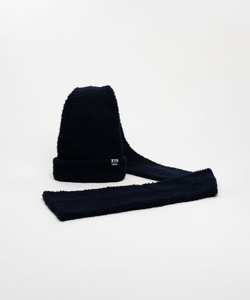 Scarf Detail Knit Cap