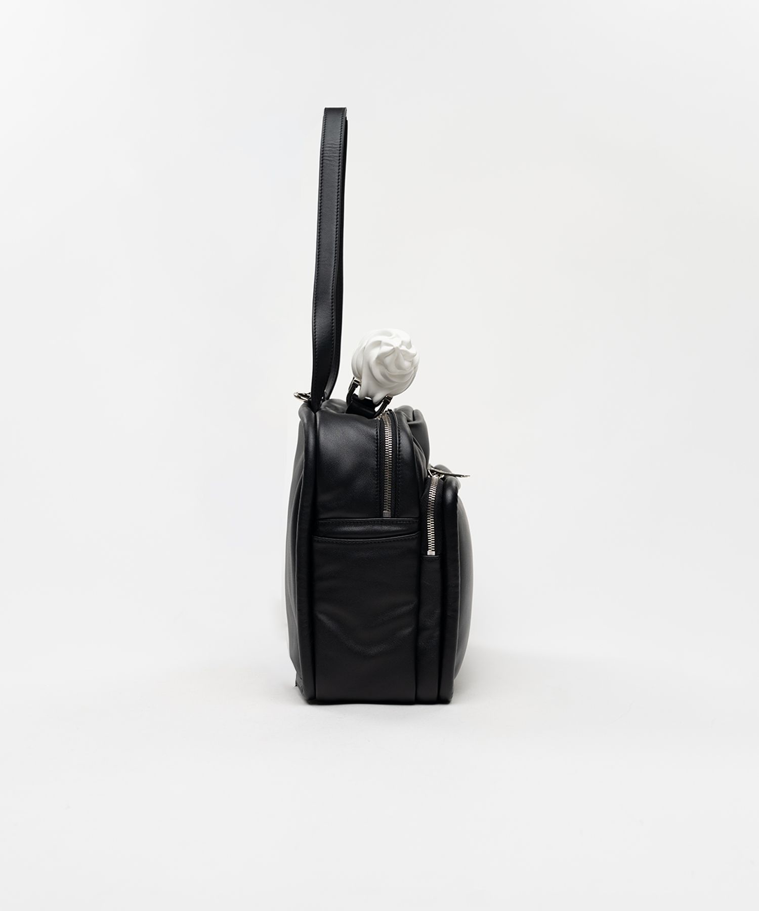 "TOY" Soft Serve Handle Square Leather Pocket Bag