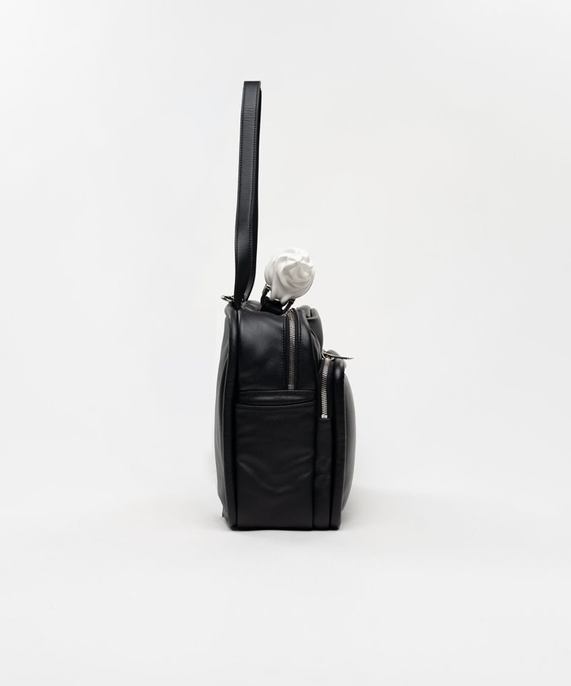 "TOY" Soft Serve Handle Square Leather Pocket Bag