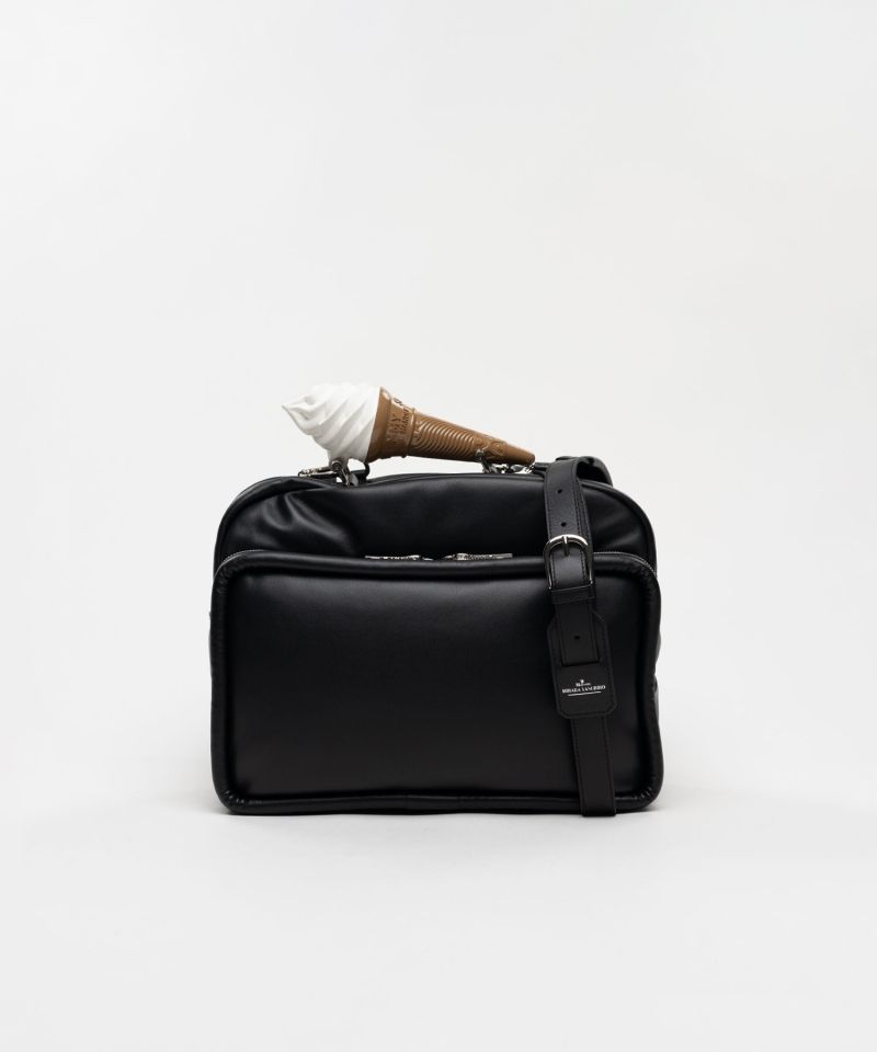 "TOY" Soft Serve Handle Square Leather Pocket Bag
