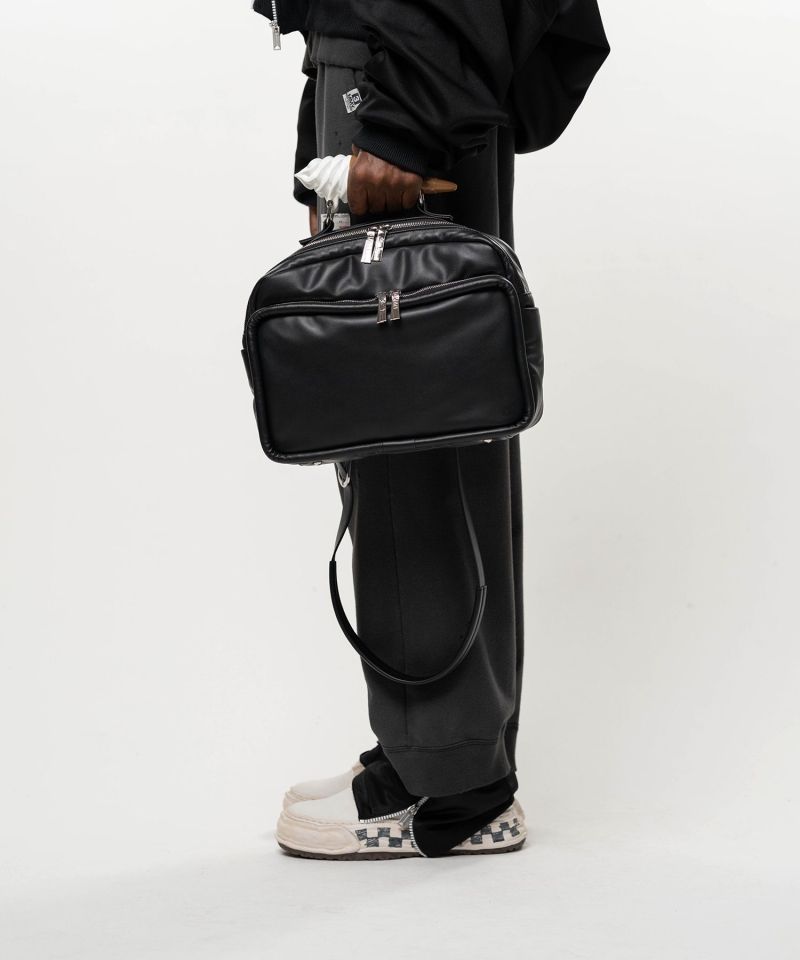 "TOY" Soft Serve Handle Square Leather Pocket Bag