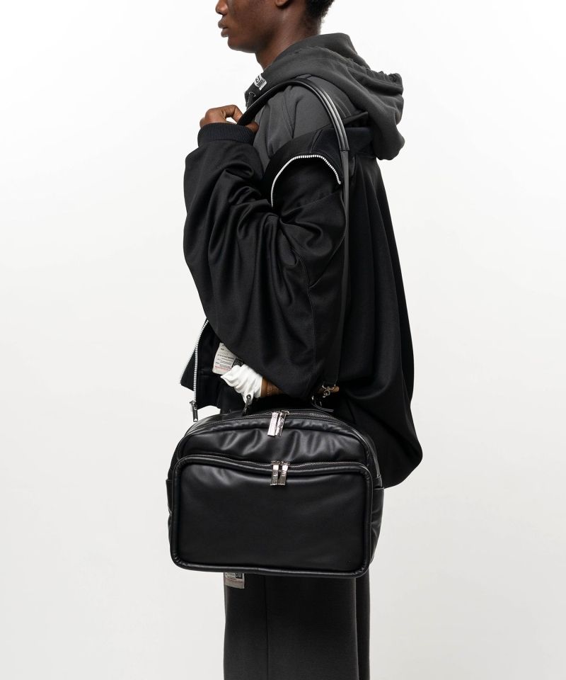 "TOY" Soft Serve Handle Square Leather Pocket Bag
