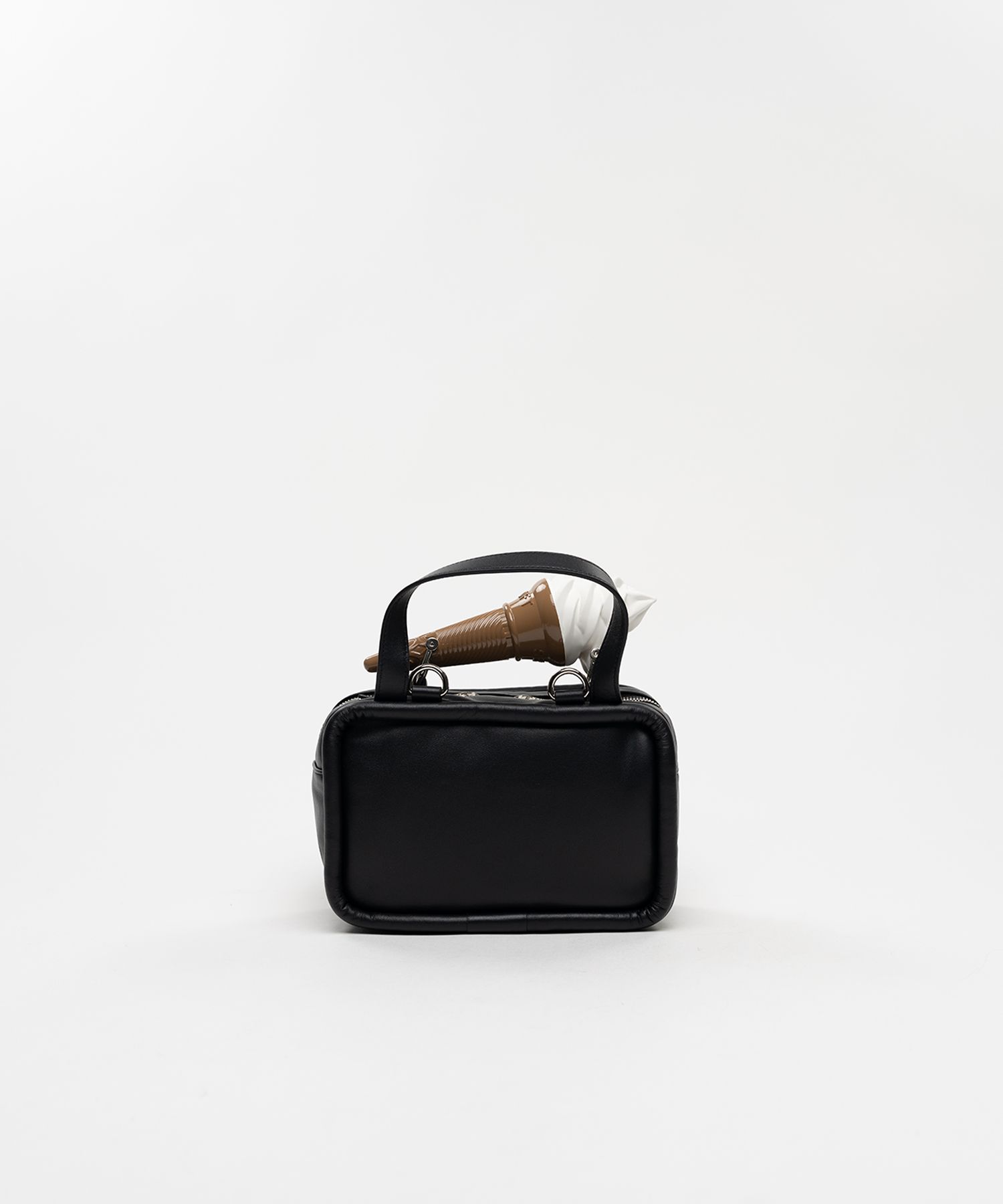 "TOY" Soft Serve Handle Square Leather Mini Bag