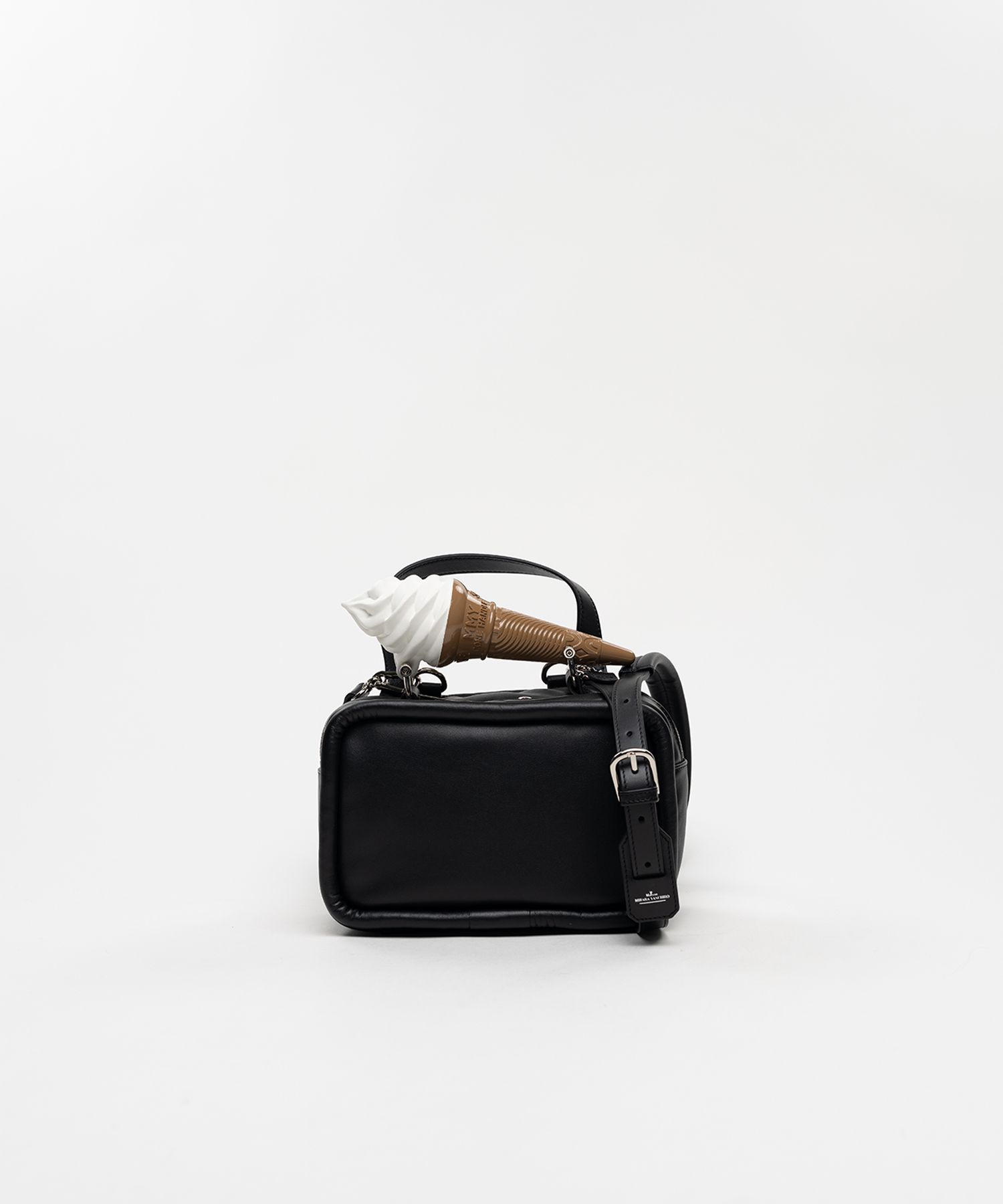 "TOY" Soft Serve Handle Square Leather Mini Bag