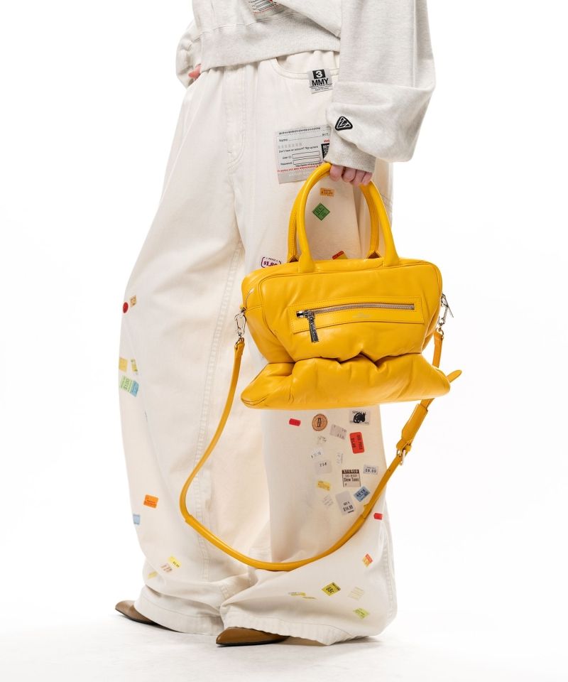 "PUCKER" Puffer Square Bag