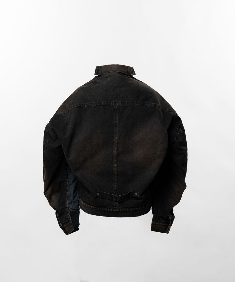 Combined Quilt Denim Jacket