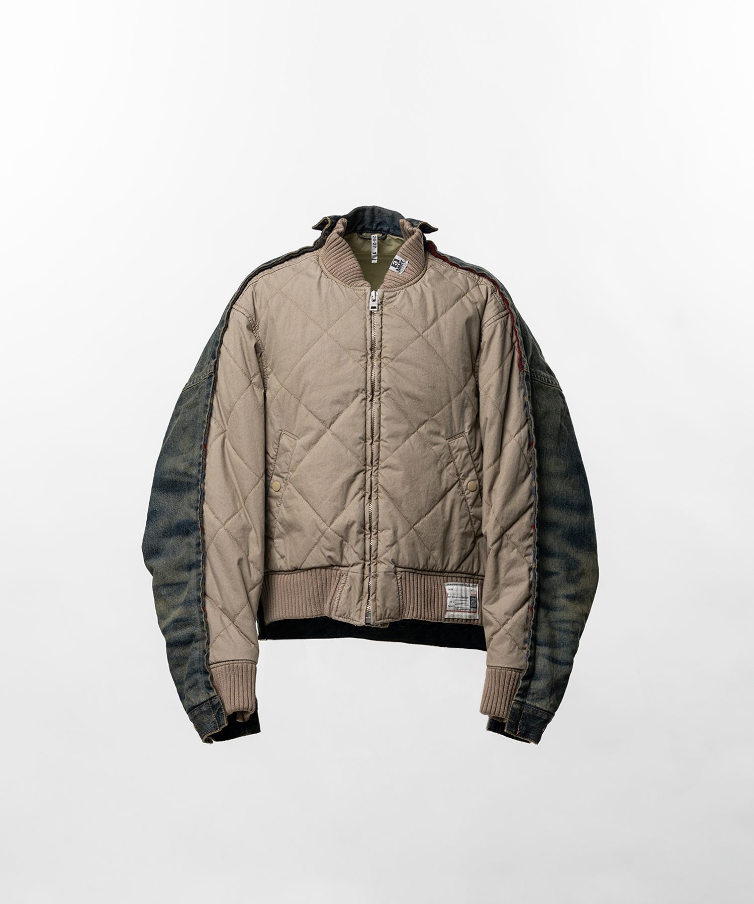 Combined Quilt Denim Jacket