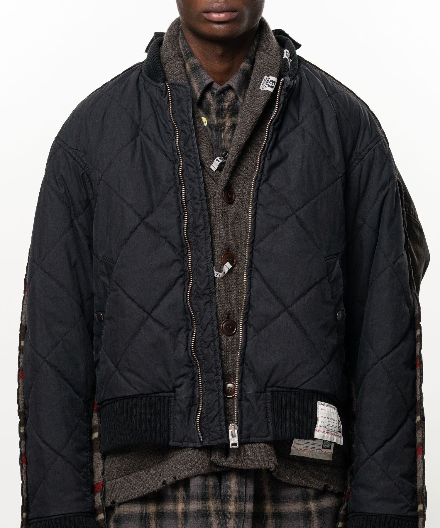 Combined Quilt Denim Jacket