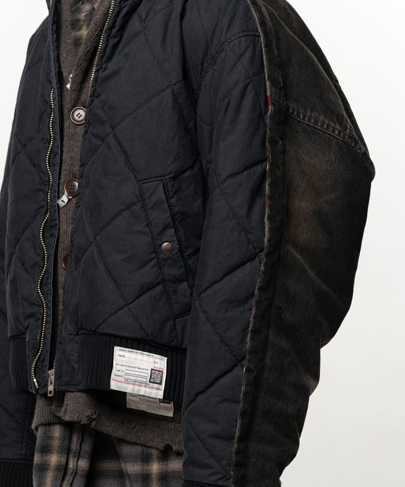 Combined Quilt Denim Jacket